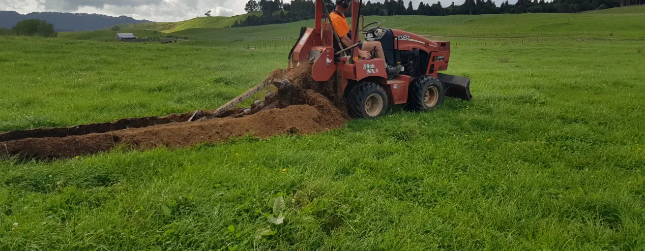 Trenching work at Water Services NZ